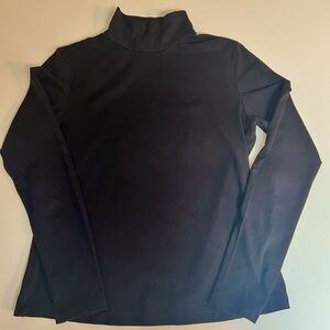 Frank and Oak Mock Neck long sleeve Size M Black